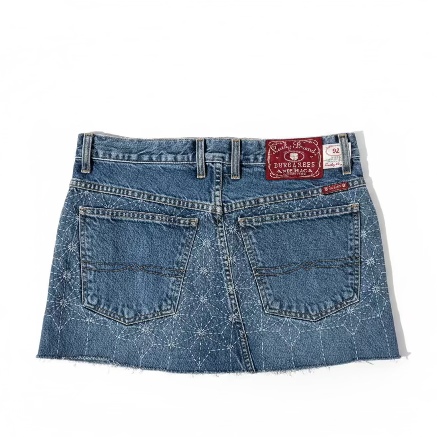 Sashiko Vintage Denim Mini