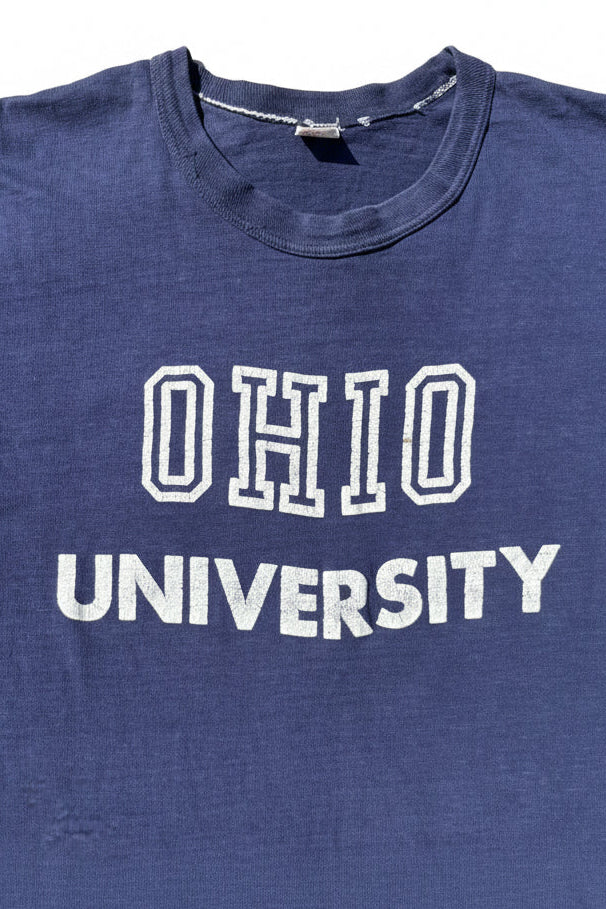 Vintage Ohio University Faded Navy Tee