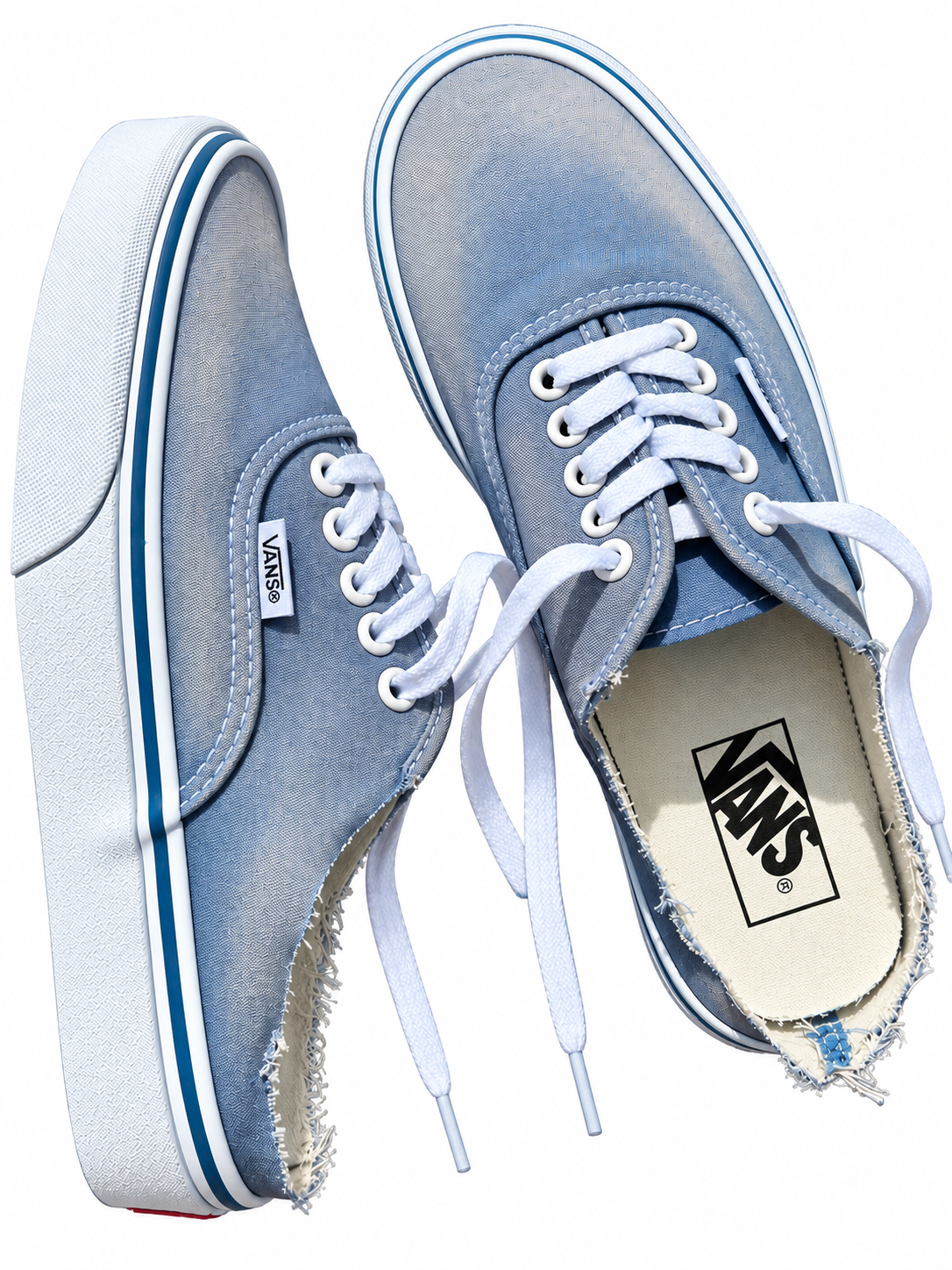 Custom Sun-Faded Vans Slides
